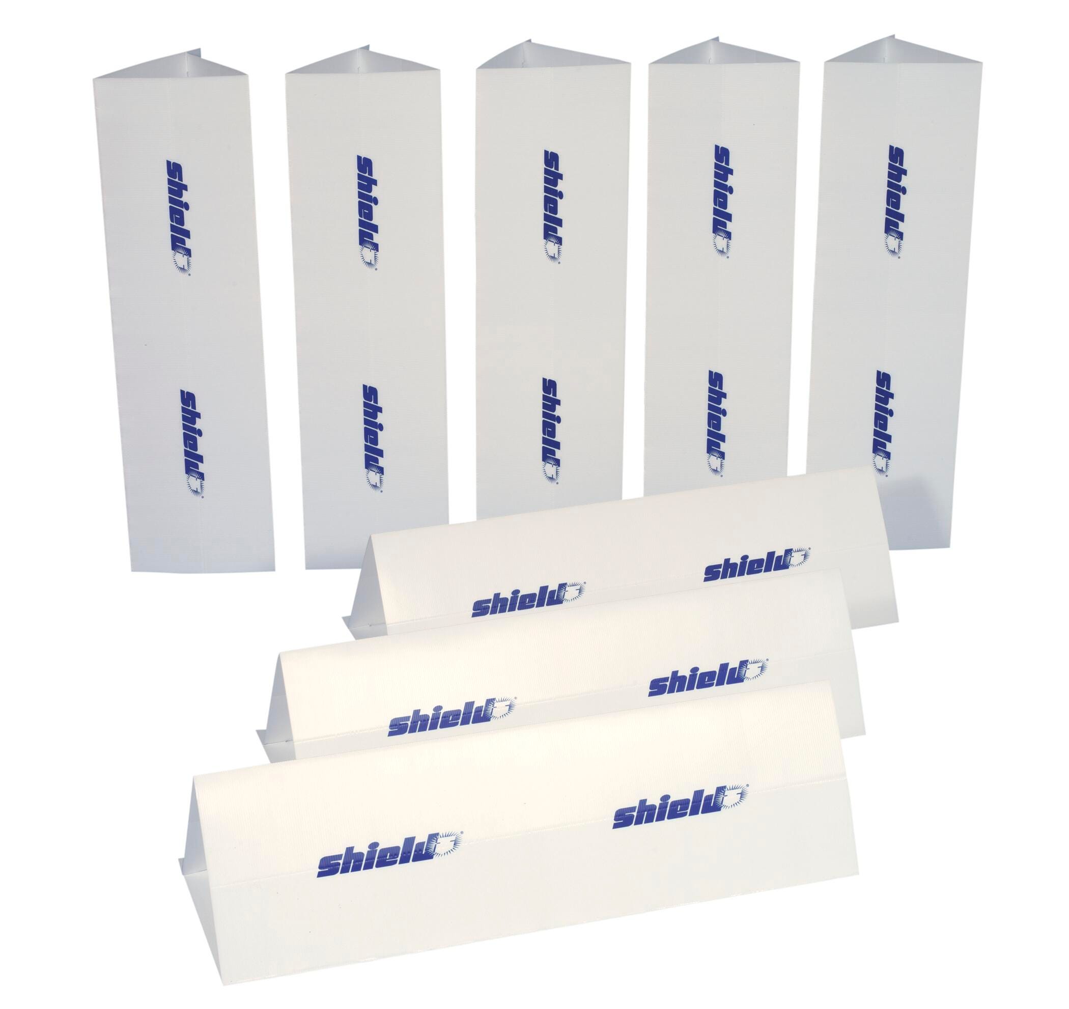 Shield Multi-Purpose Barriers, 39 x 11 Inches,White, Set of 8 2150166